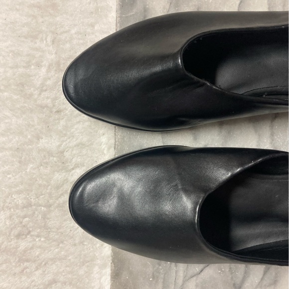 Oak + Fort Flats Size 8 Slip On Minimalist Black Leather - Picture 5 of 10